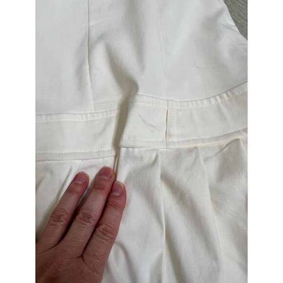 Wild Fable White Pleated Drop Waist Mini Dress Size Medium NEW! - Picture 13 of 14